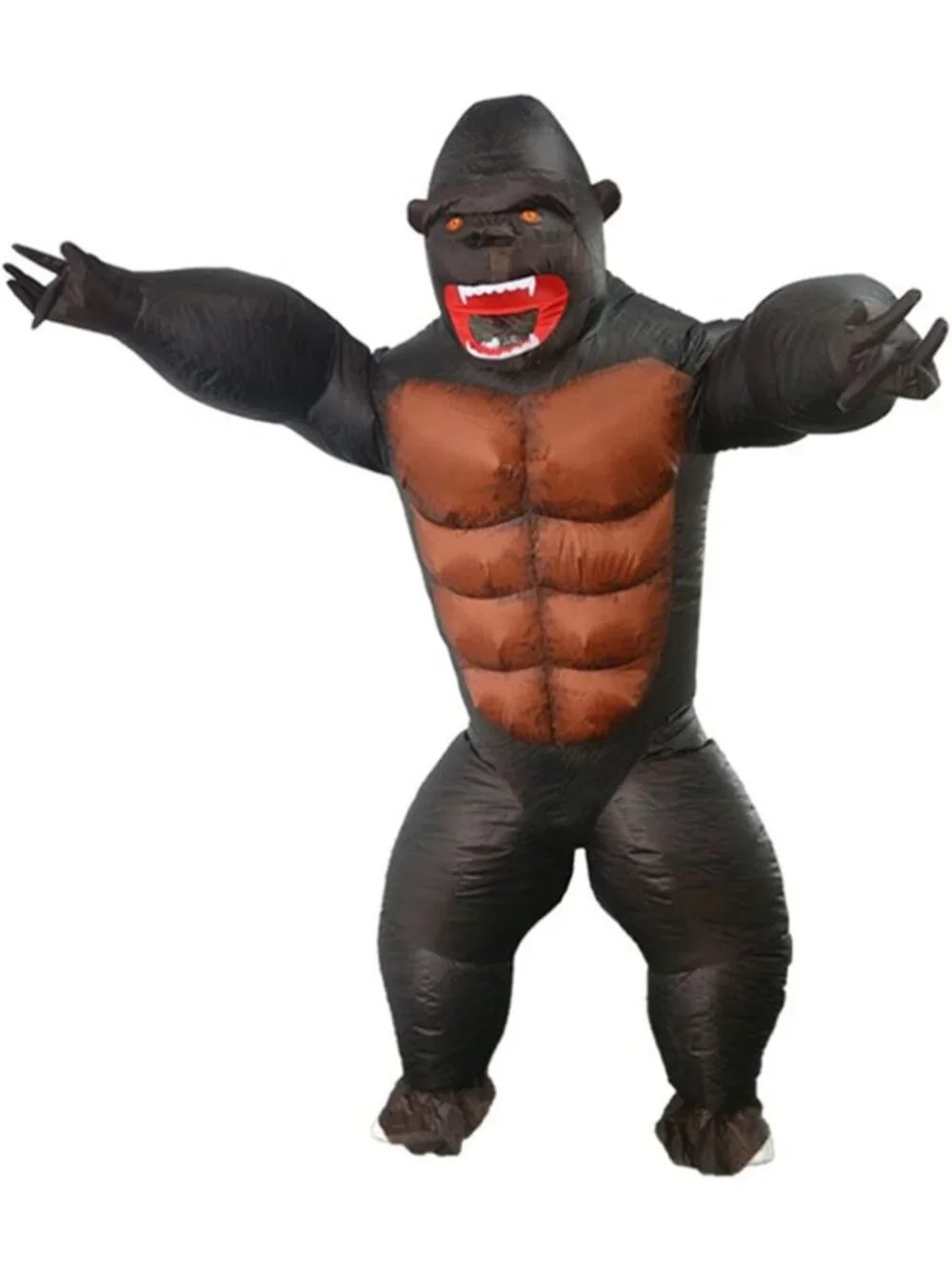 Funny Inflatable Gorilla Costume for Adults & Kids - Perfect Halloween Outfit